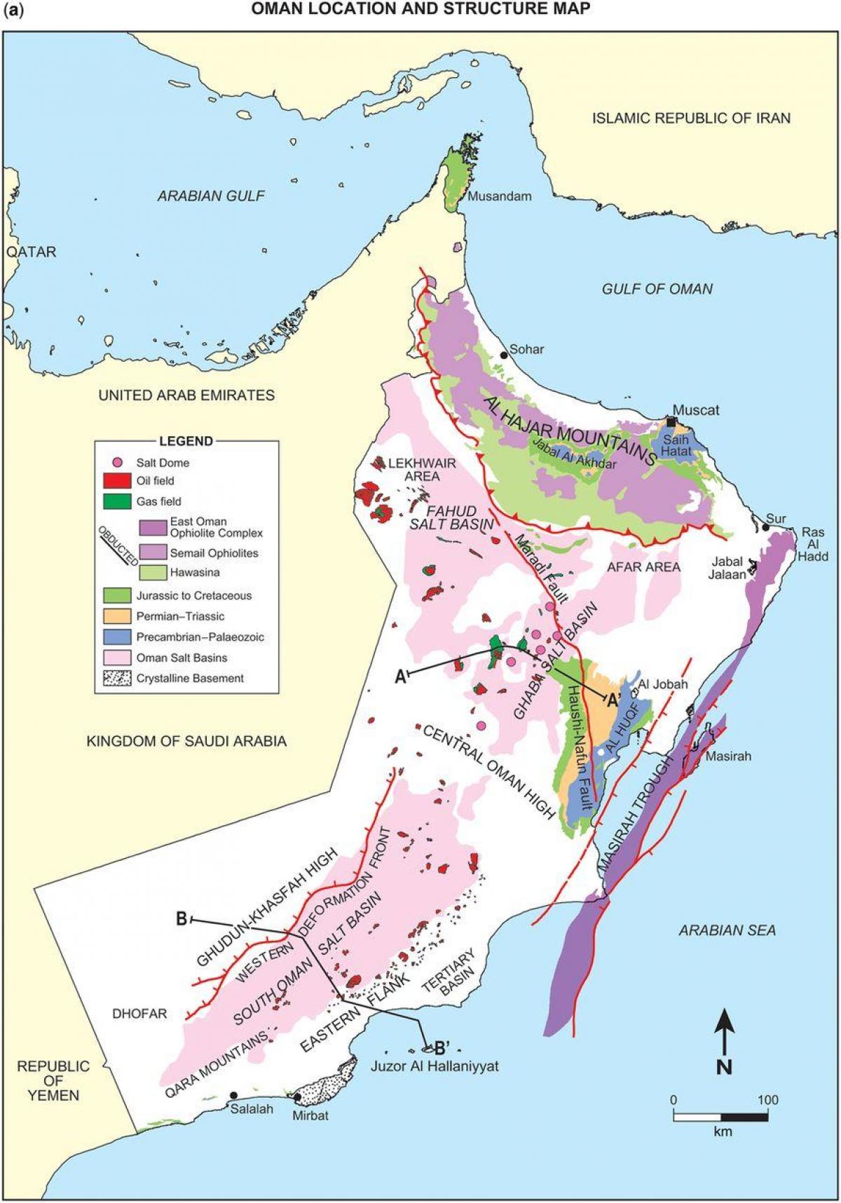 peta Oman geologi