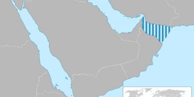 Teluk Oman pada peta