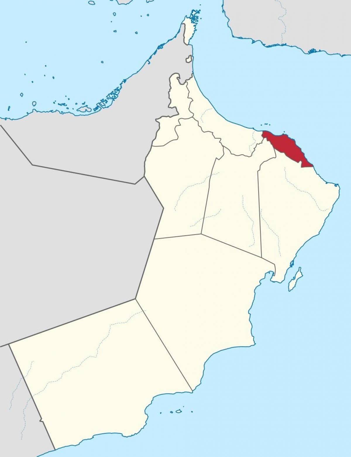 muscat Oman pada peta