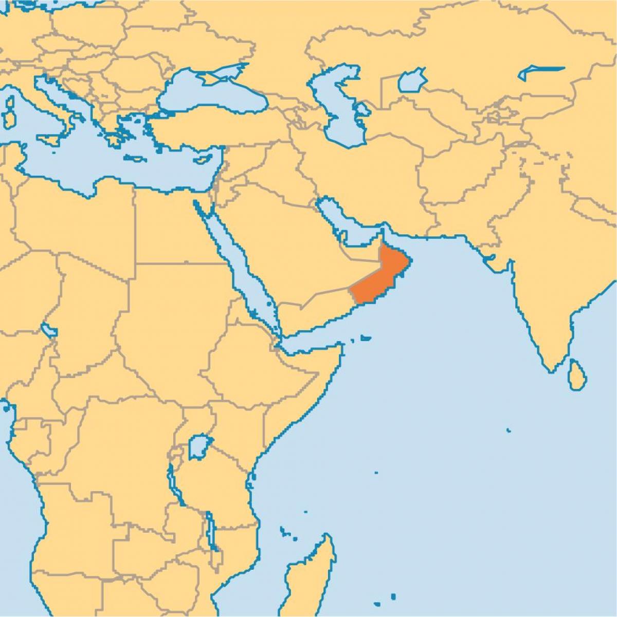 Oman peta di peta dunia