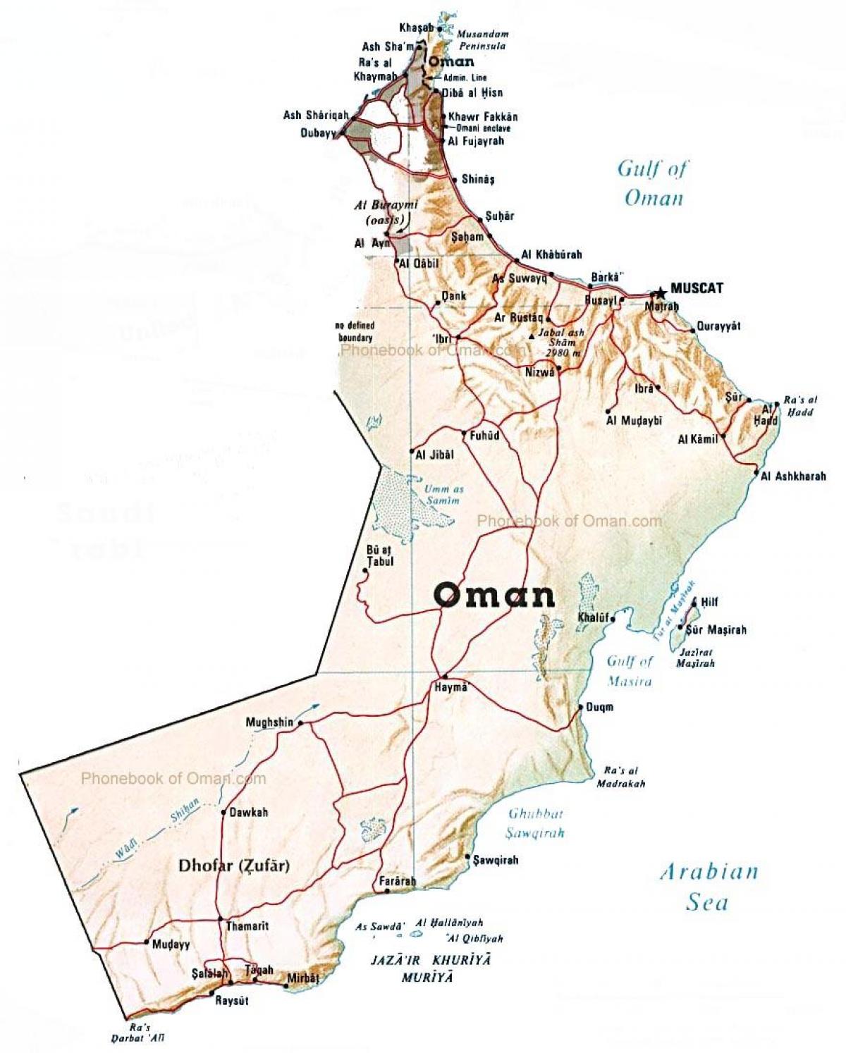 Oman peta negara